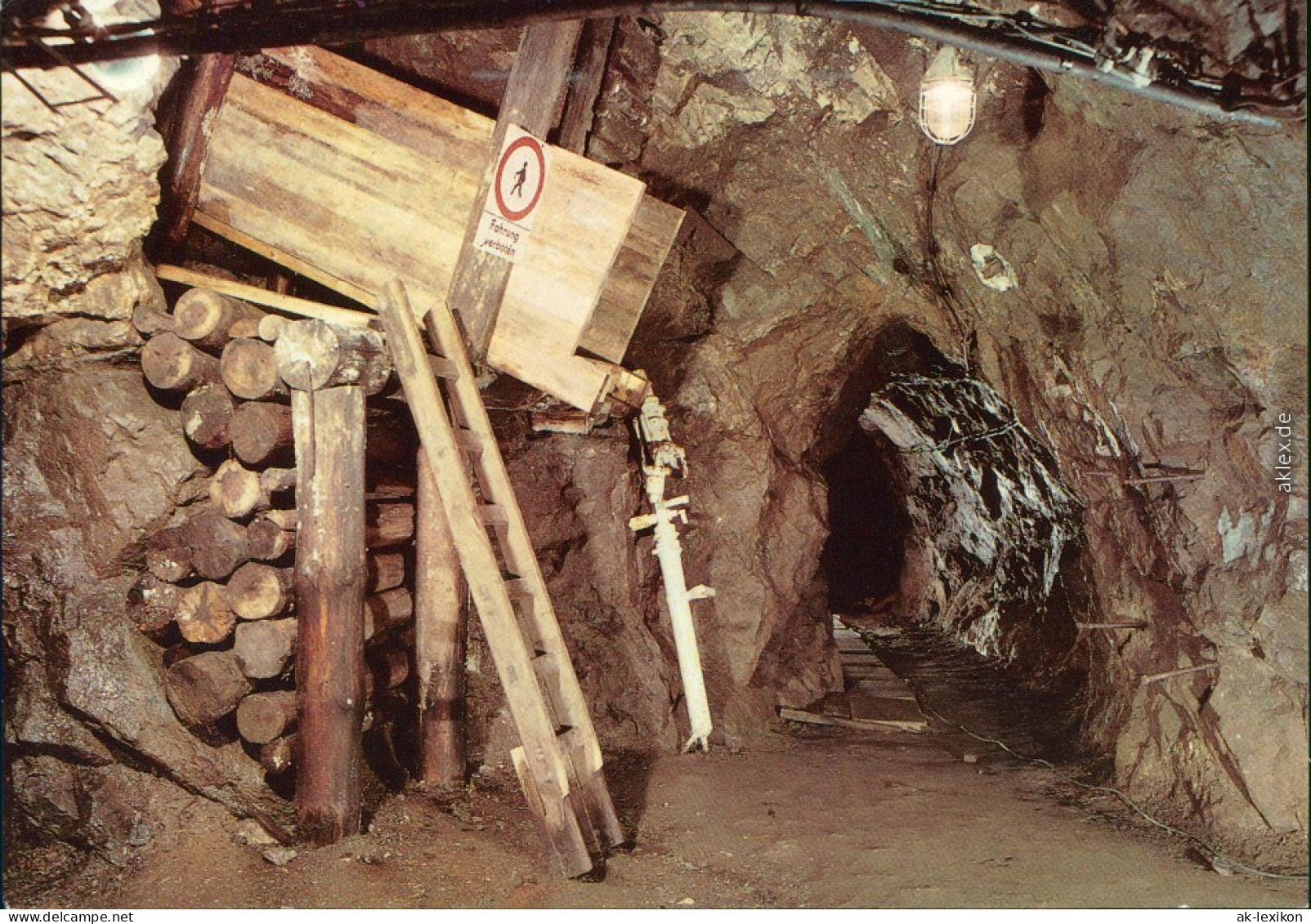 Waschleithe Grünhain Beierfeld  Schaubergwerg  Überhau Am Streckenkreuz 1986 - Gruenhain