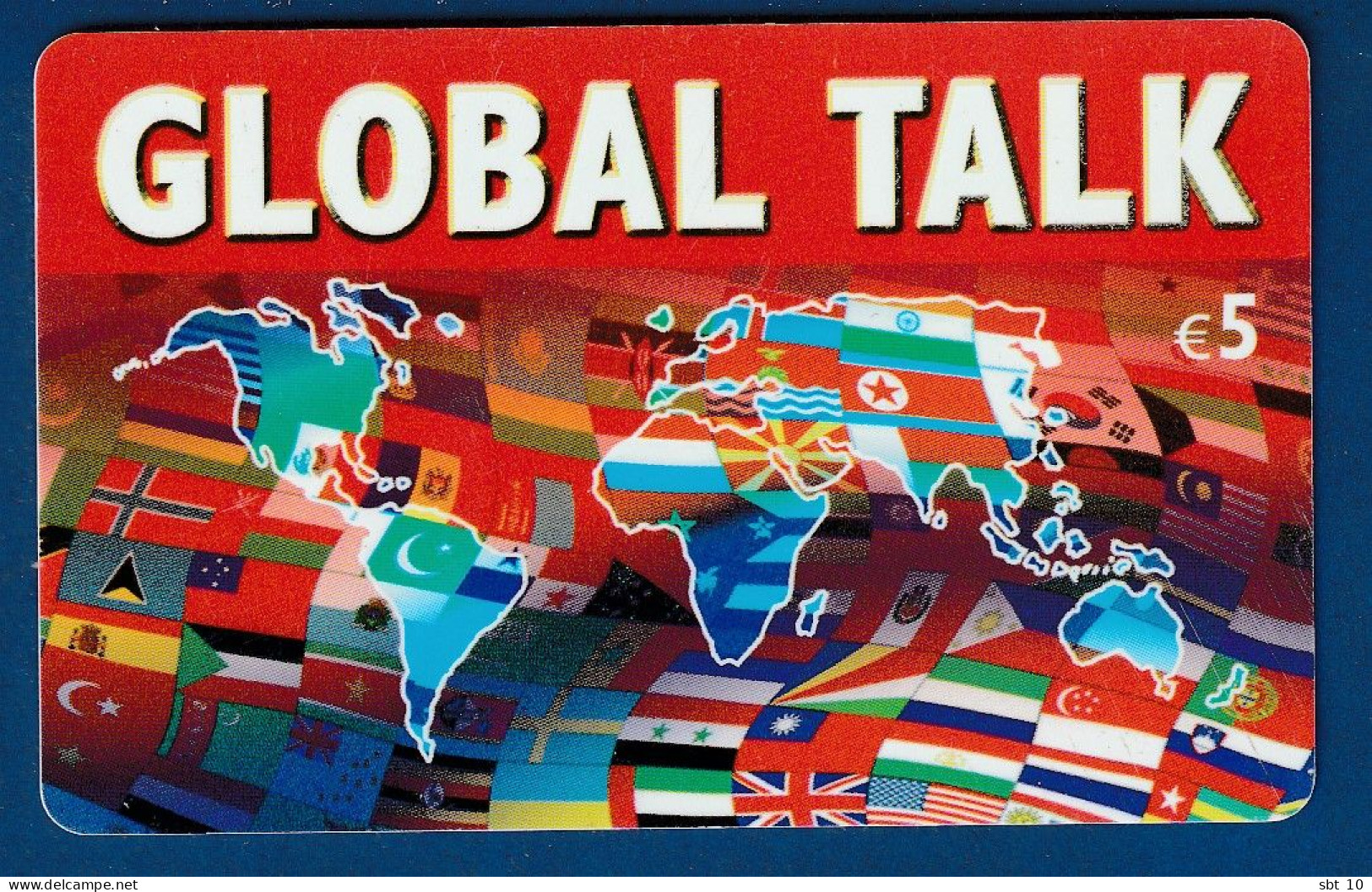 Greece ^^^ Global Talk Prepaid 5€  Flags Maps - Used - Grecia