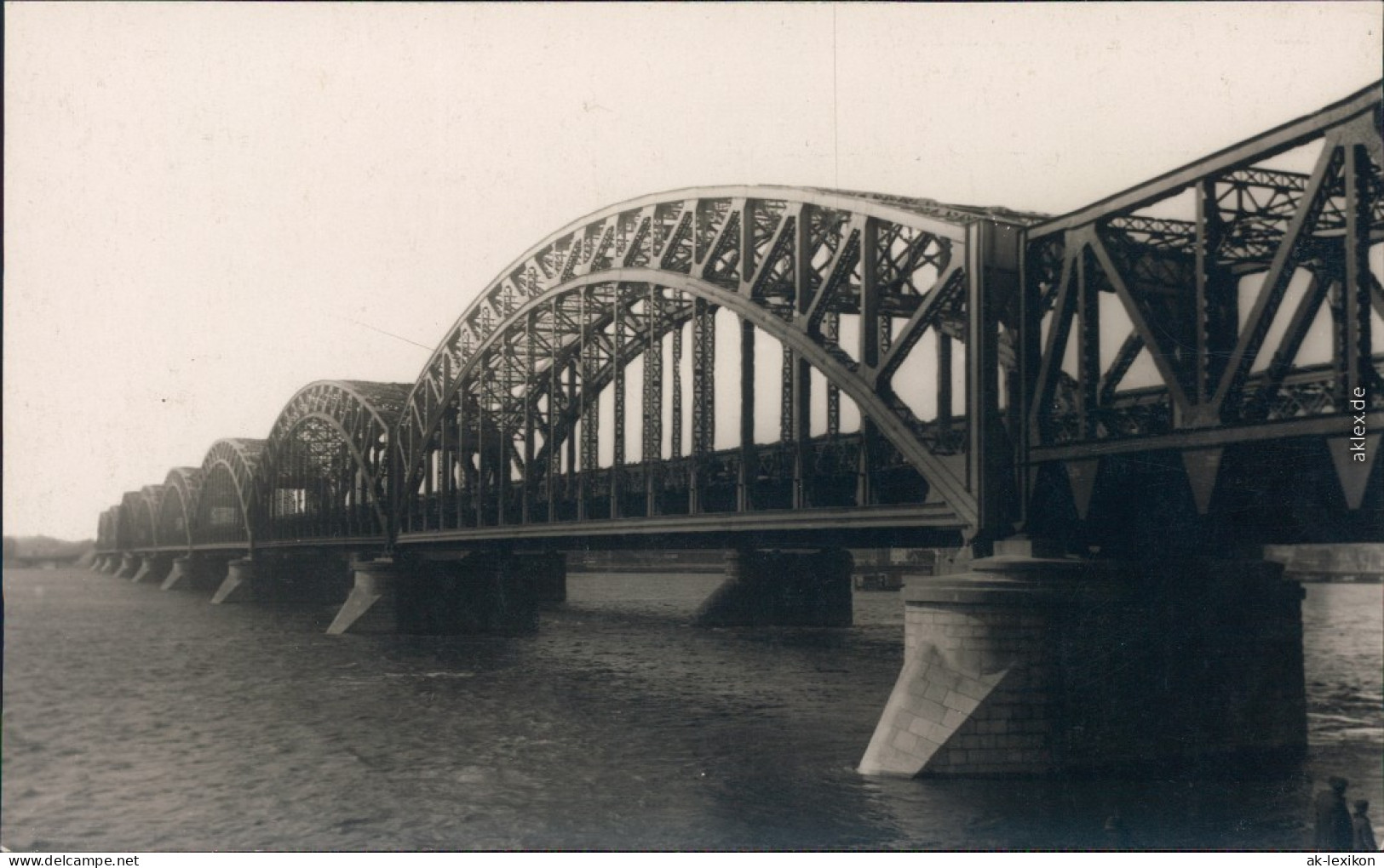 Riga Rīga  Ри́га Eisenbahnbrücke 1929 Privatfoto  - Lettonie