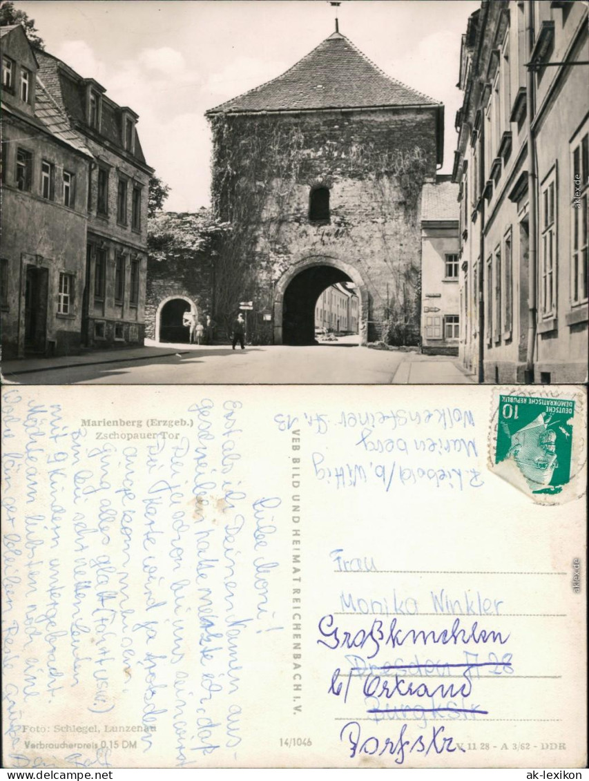 Ansichtskarte Marienberg Im Erzgebirge Heimatmuseum Im Zschopauer Tor 1962 - Marienberg