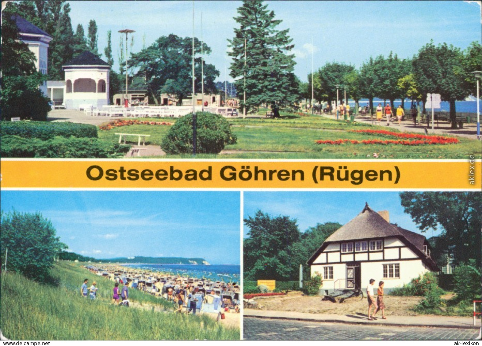Göhren (Rügen) Strandpromenade, Strand, Heimatmuseum 1980 - Göhren