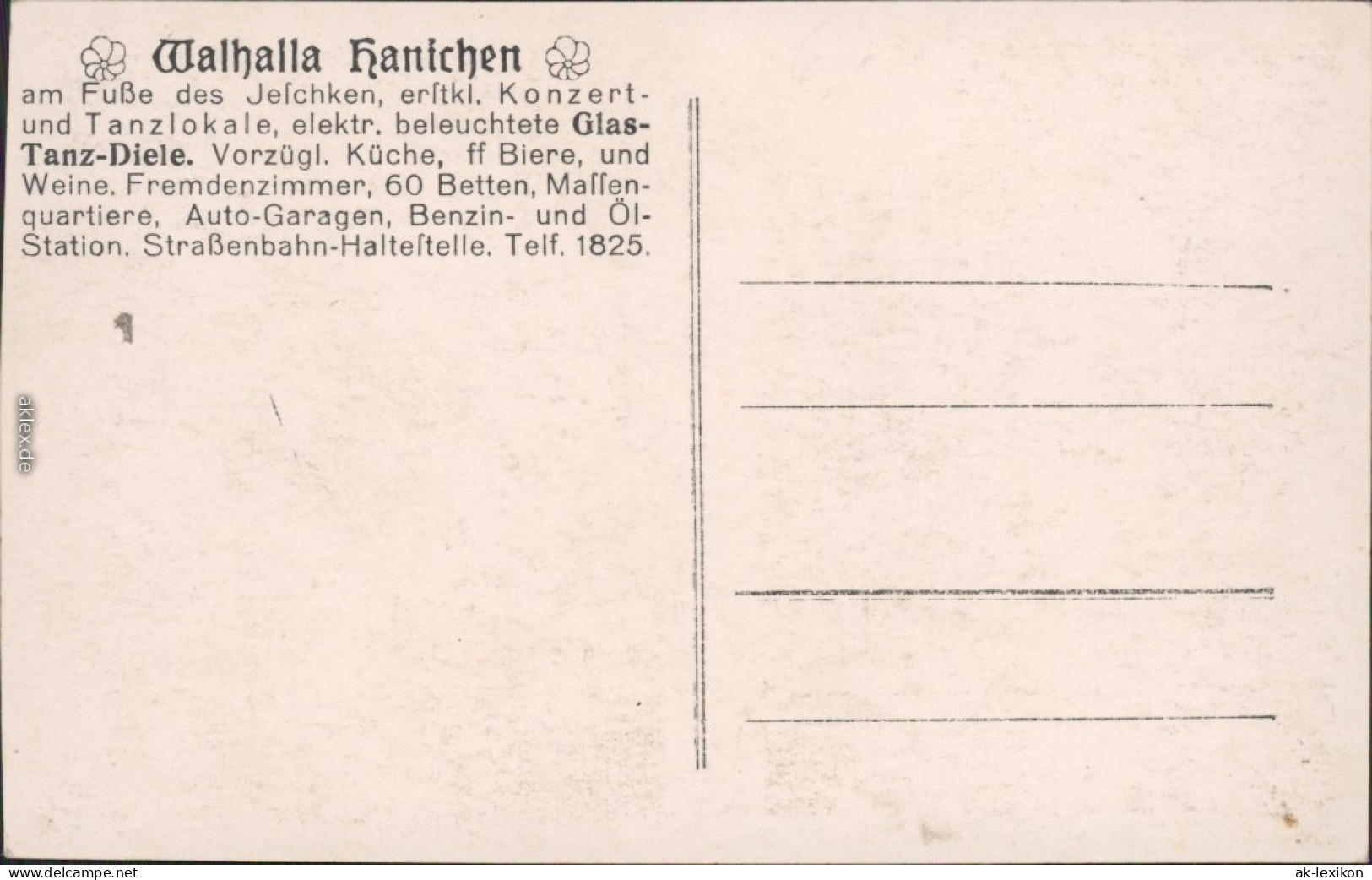 Hainichen Blick In Den Konzertsaal - Walhalla Foto Ansichtskarte  1930 - Hainichen