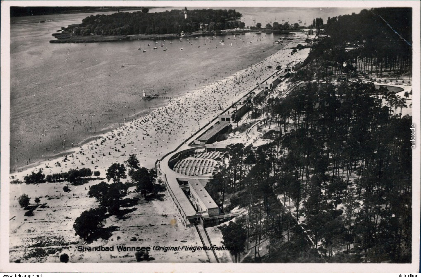 Ansichtskarte Wannsee Berlin Luftbild Wannsee Mit Anlagen 1932 - Wannsee