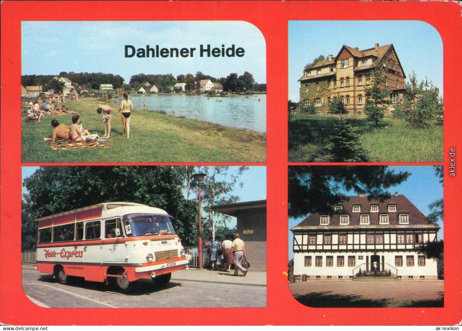 Dahlen Dahlener Heide: FDGB-Erholungsheim, Heideexpress, Jugendherberge G1987 - Dahlen