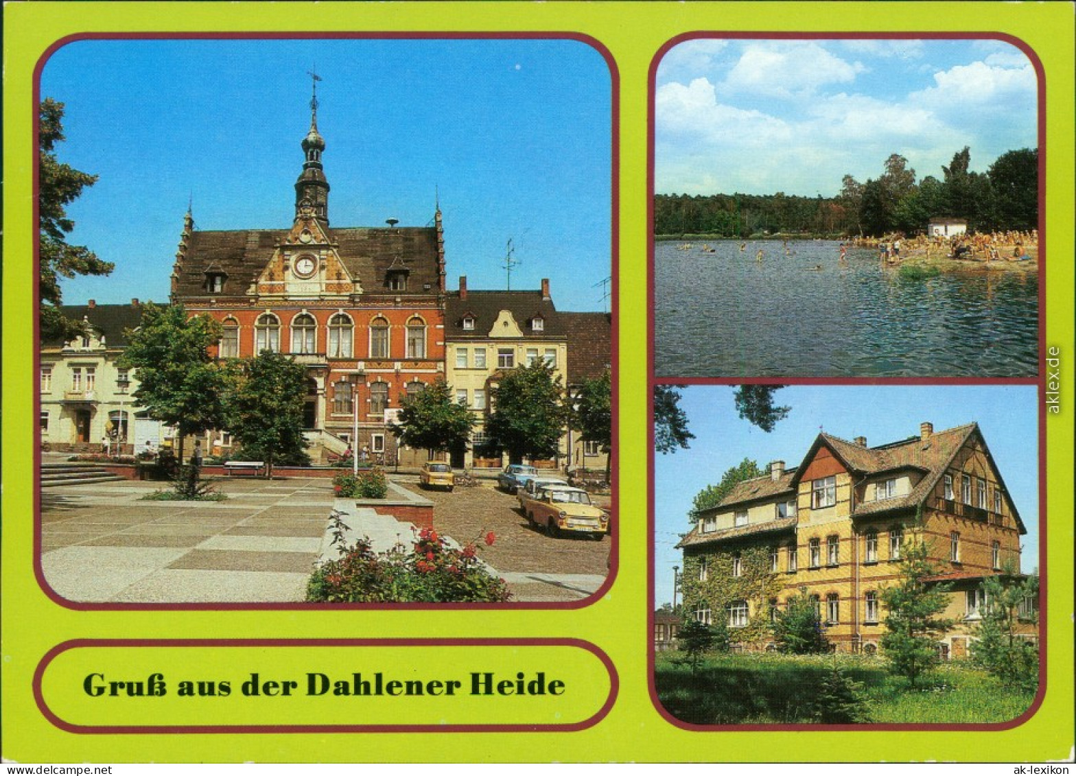 Dahlen  Dammühlenteich  Campingplatz, FDGB-Erholungsheim "Schmannewitz" 1988 - Dahlen