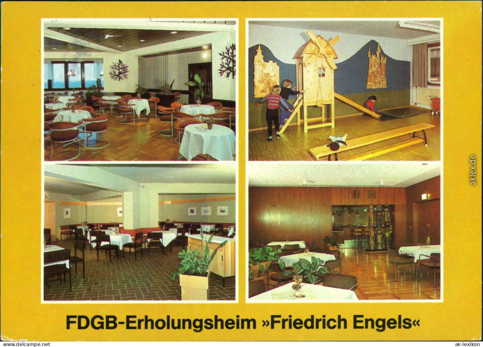 Templin FDGB-Erholungsheim "Friedrich Engels" Dachcafé,  Klubkeller G1988 - Templin