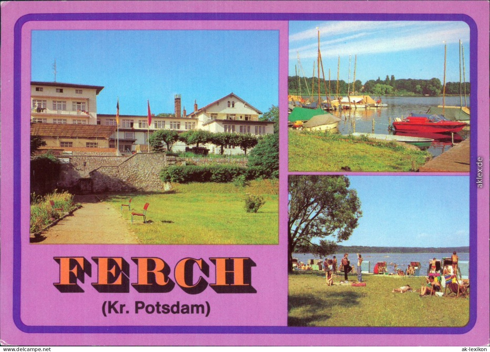 Ferch-Schwielowsee FDGB-Erholungsheim Pierre Semard - Außenansicht     1980 - Ferch