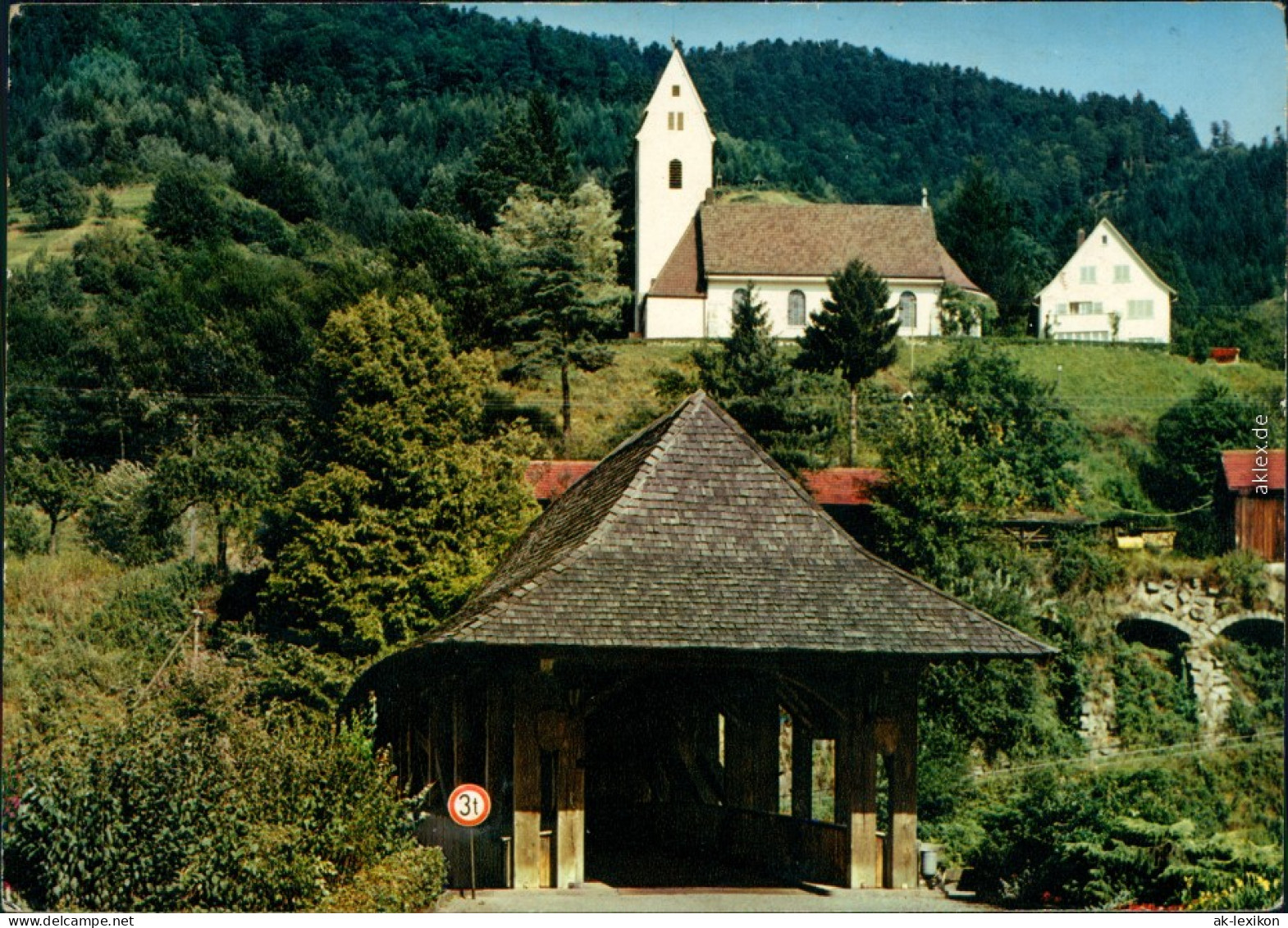 Ansichtskarte Forbach (Baden) Ev. Kirche Zum Guten Hirten 1975 - Forbach
