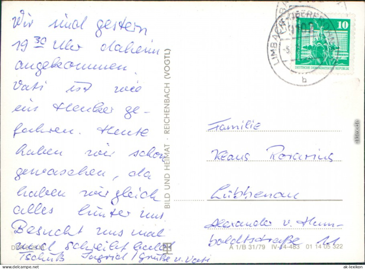 Limbach-Oberfrohna OdF-Ehrenmal, Stadtpark Goetheschule 1980 - Limbach-Oberfrohna