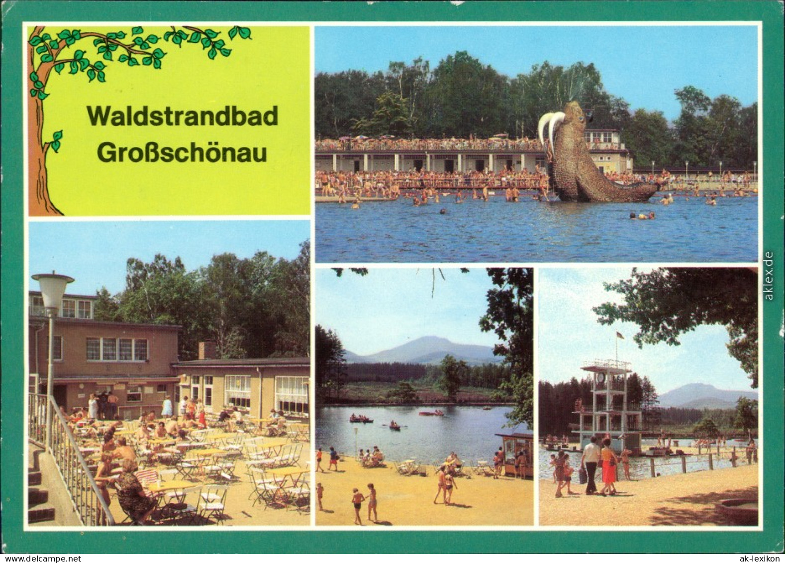 Großschönau (Sachsen) Waldstrandbad  Bad Mit Schimmbecken  G1988 - Grossschoenau (Sachsen)