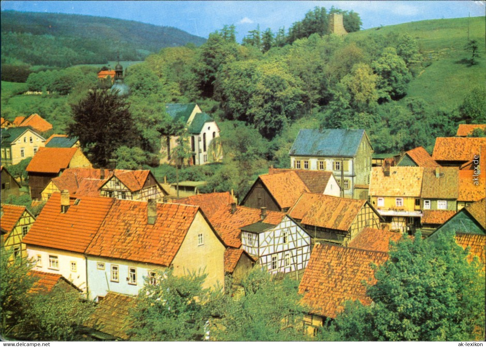 Ansichtskarte Frankenhain Panorama 1971 - Frankenhain