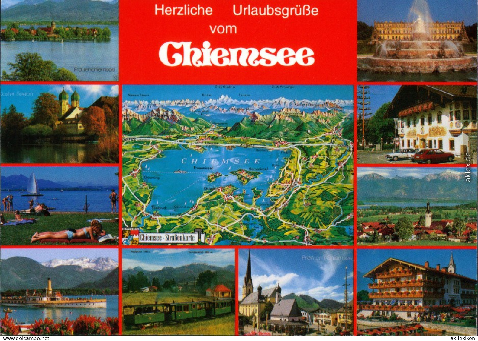 Ansichtskarte Chiemsee Chiemsee (See) 1997 - Chiemgauer Alpen