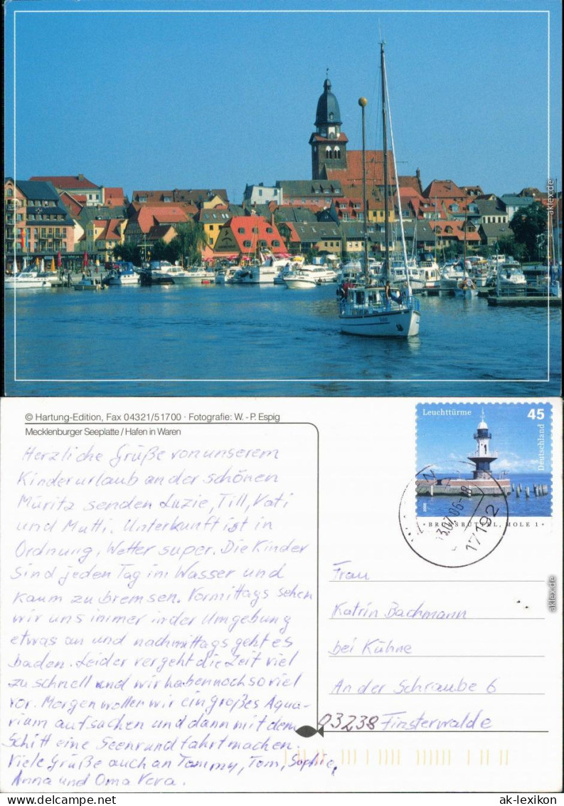Ansichtskarte Waren (Müritz) Hafen 2006 - Waren (Mueritz)