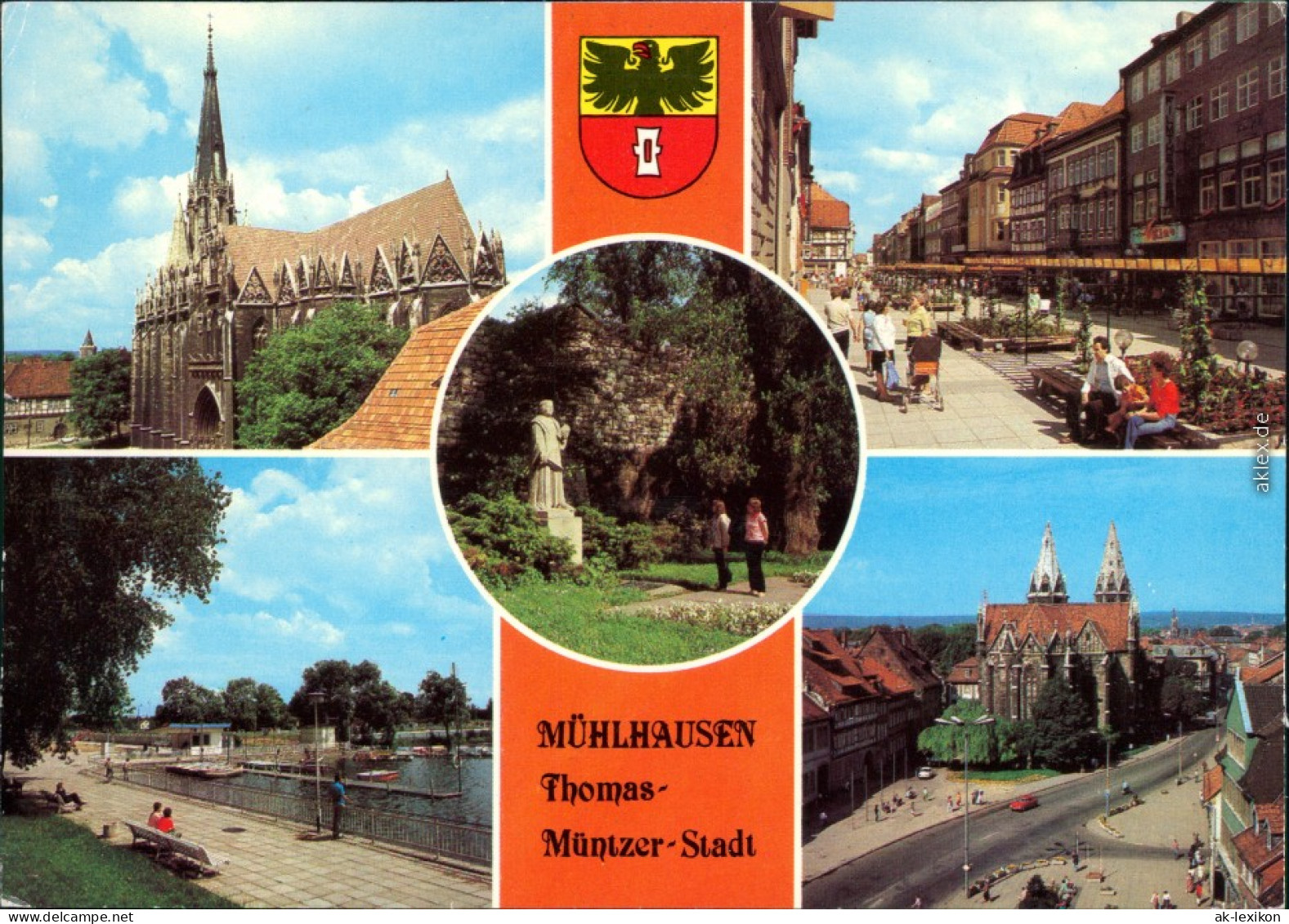 Mühlhausen (Thüringen) Marienkirche, Thomas-Müntzer-Denkmal,  1982 - Muehlhausen