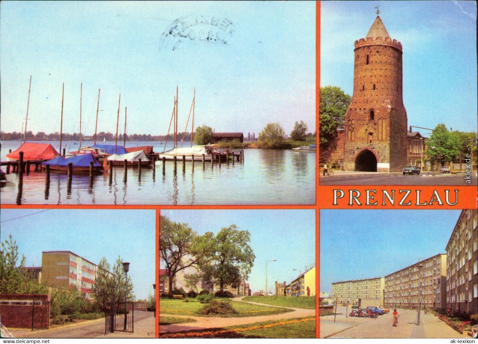 Prenzlau Bootshafen, Oberschule, Neubauten, Georg-Littmann-Straße G1982 - Prenzlau