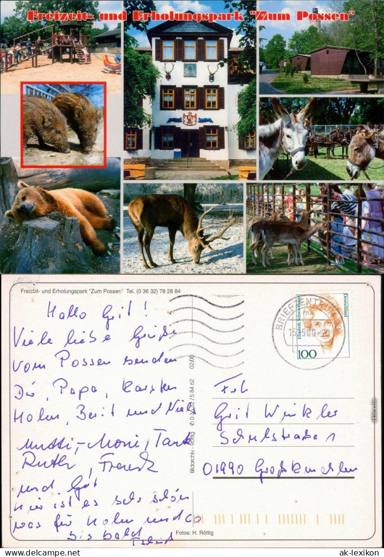 Sondershausen Freizeitpark "Zum Possen" Mit Bären, Hirsch, Rehe Uvm. 2000 - Sondershausen