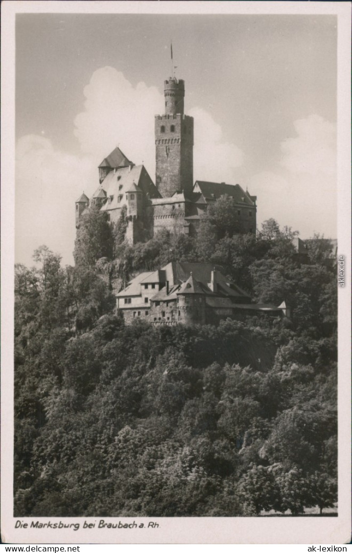 Ansichtskarte Braubach Marksburg 1925 - Braubach