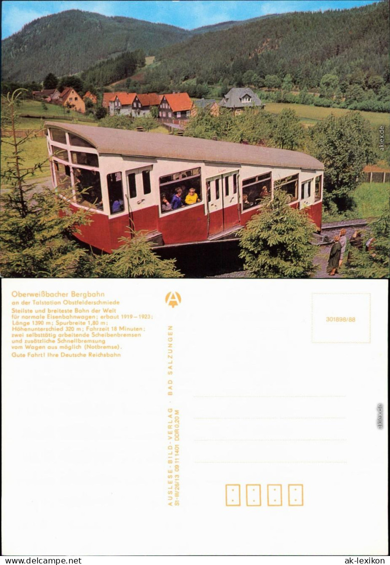 Lichtenhain Oberweißbach Oberweißbacher Bergbahn An Der Talstation 1988 - Lichtenhain