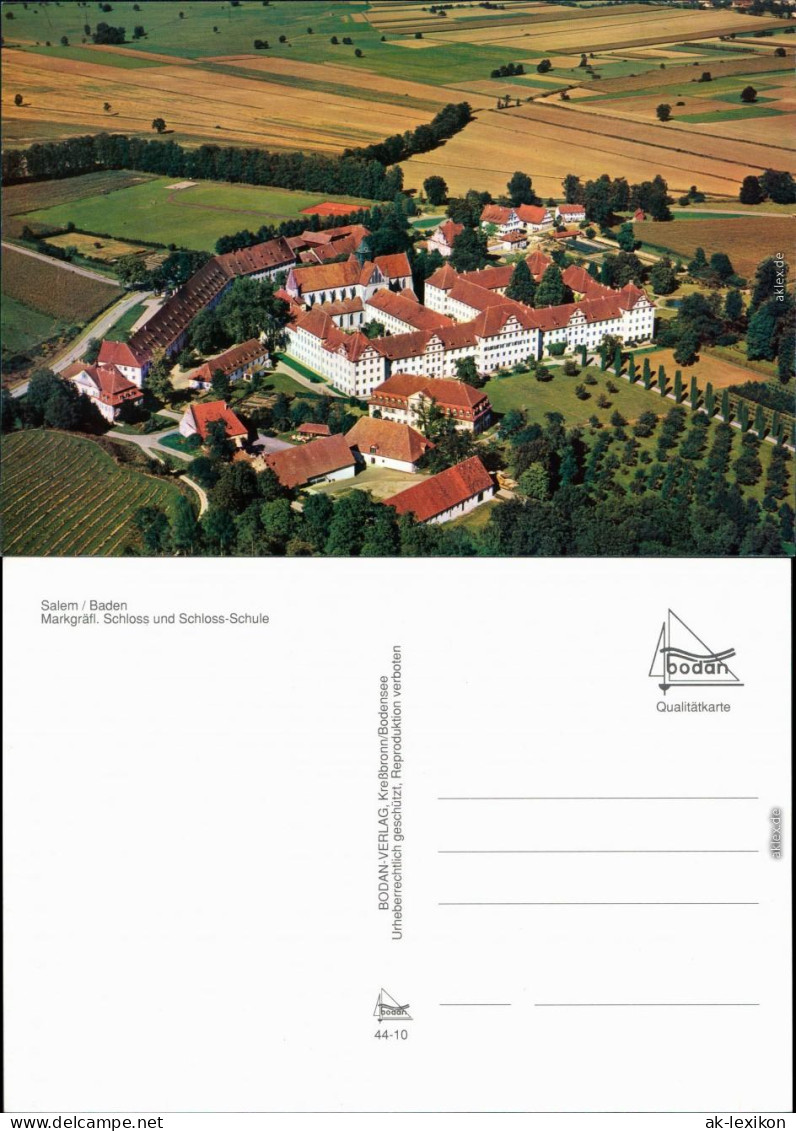 Ansichtskarte Salem Luftbild Vom Markgräfl. Schloss Und Schloss-Schule 1995 - Salem