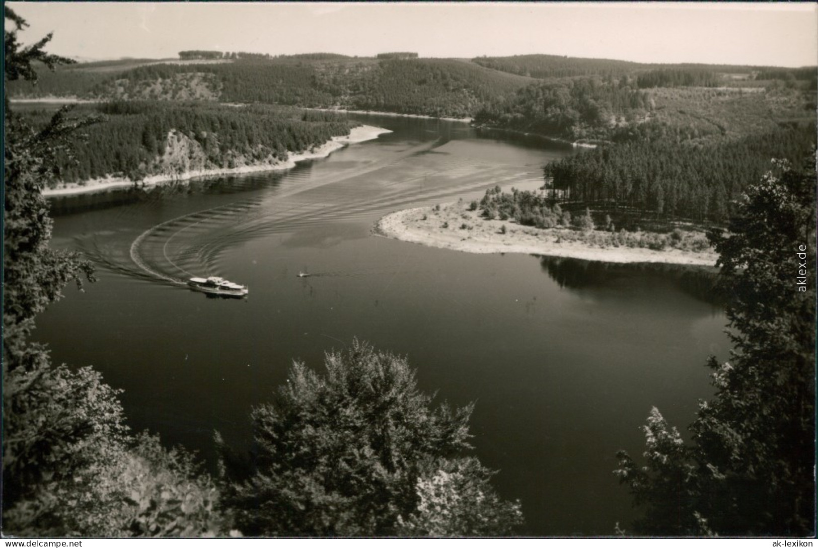 Ansichtskarte Bad Lobenstein Saaletalsperre - Blaupunkt 1959 - Lobenstein