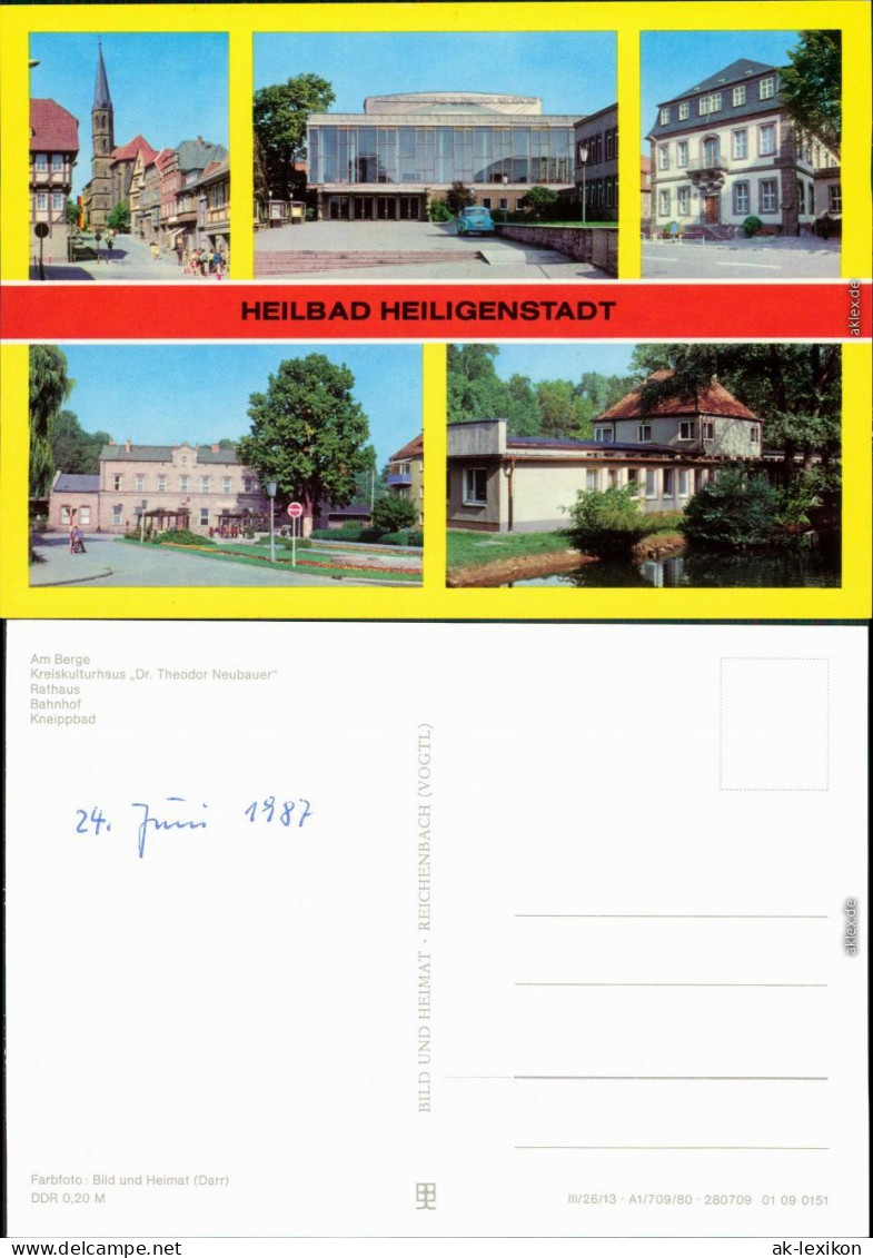 Heilbad Heiligenstadt Am Berge,  Rathaus Bahnhof  1980 - Heiligenstadt