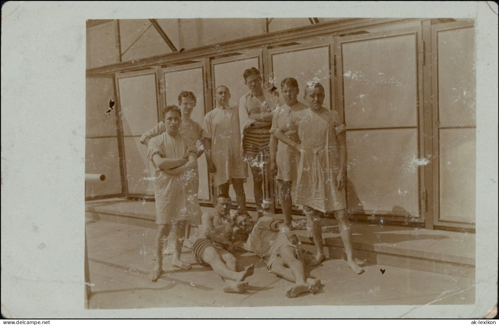 Foto Bruchsal Schwimmbad - Badegäste 1928 Privatfoto  - Bruchsal