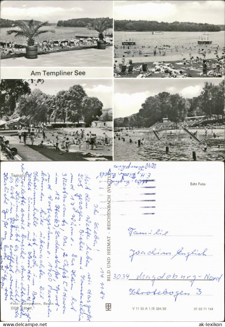 Ansichtskarte Templin Templiner See 1982 - Templin