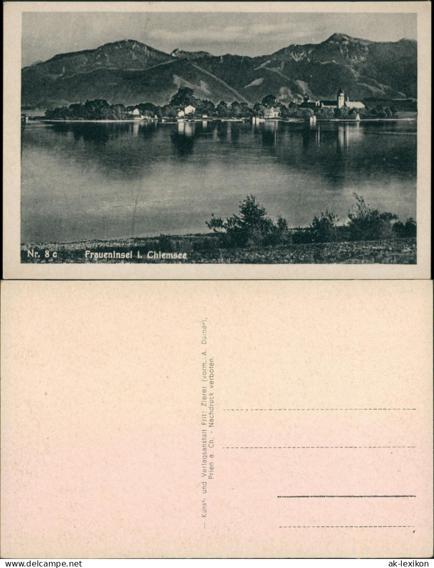 Ansichtskarte Chiemsee Blick Auf Den Ort 1945 - Chiemgauer Alpen