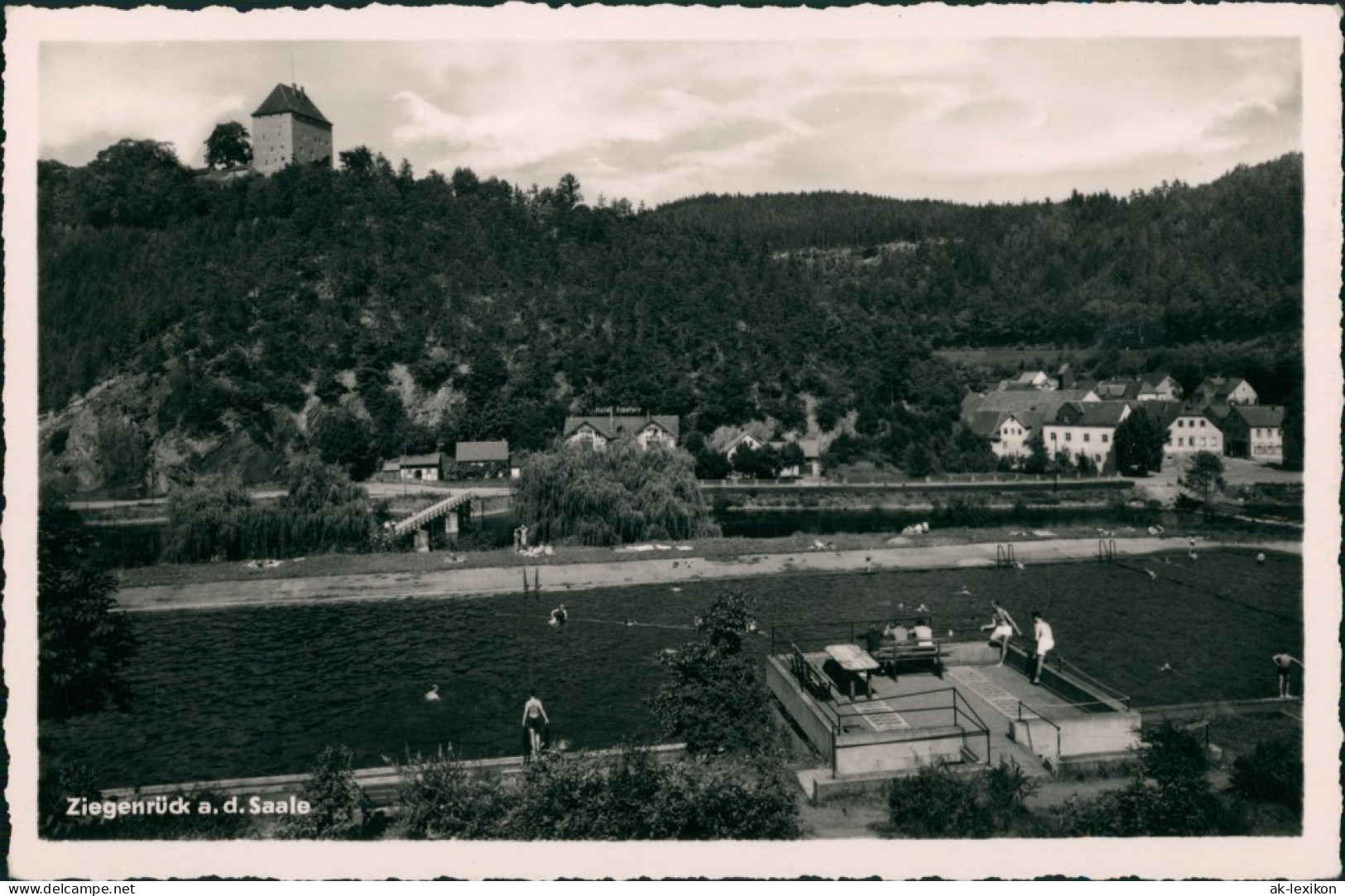 Ansichtskarte Ziegenrück&#47;Saale Freibad 1960 - Ziegenrück