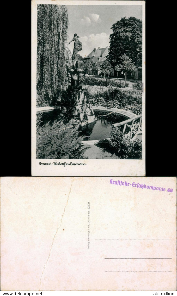 Postcard Sorau Żary Märchenbrunnen 1932 - Neumark