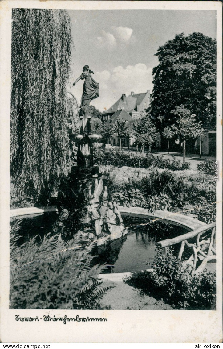 Postcard Sorau Żary Märchenbrunnen 1932 - Neumark