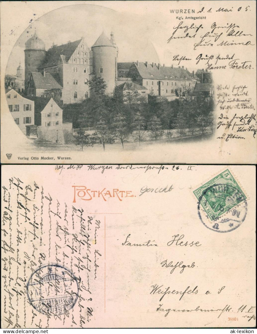Ansichtskarte Wurzen Partie An Der Stadt 1905  - Wurzen
