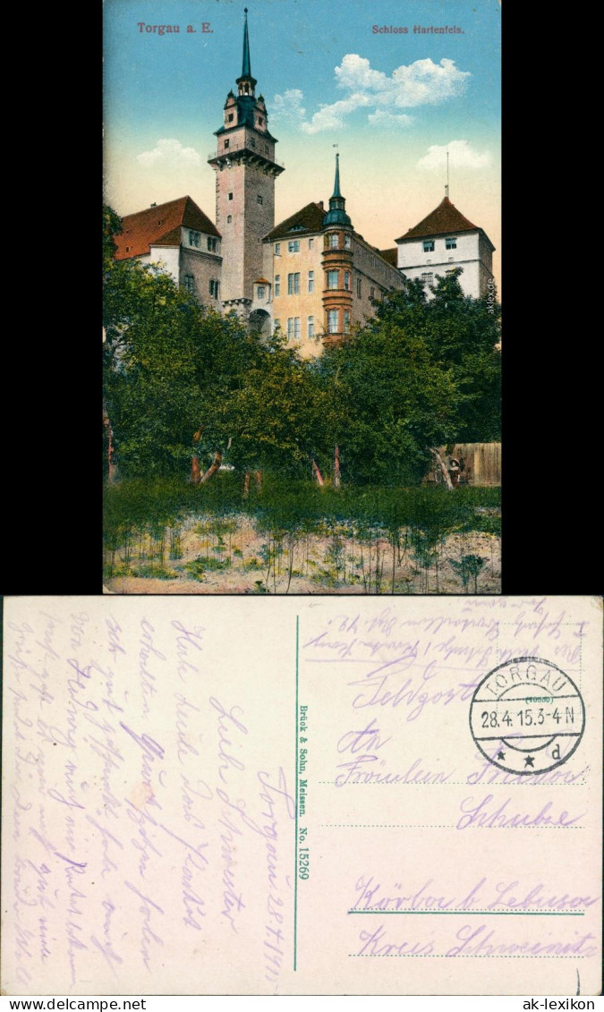 Ansichtskarte Torgau Schloss Hartenfels 1915 - Torgau