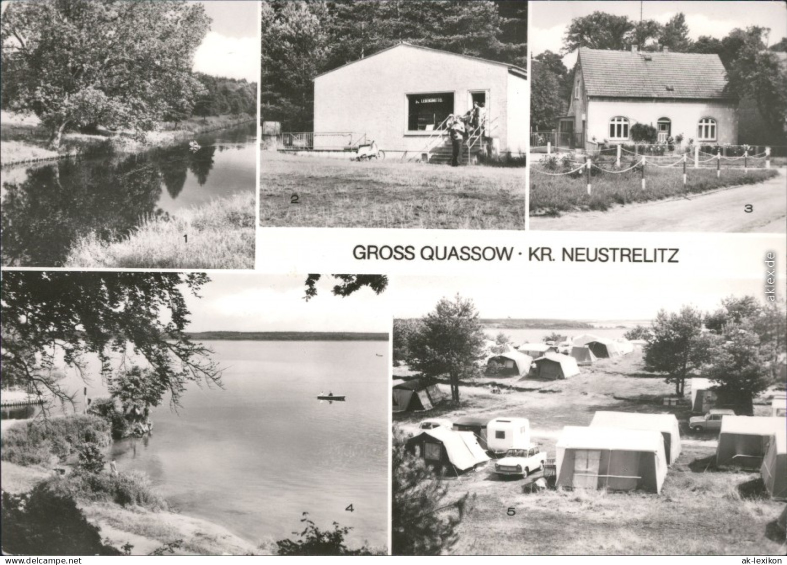 Neustrelitz Havel Kanulager - Konsum-Verkaufstelle, Dorfplatz  Zeltlager 1982 - Neustrelitz