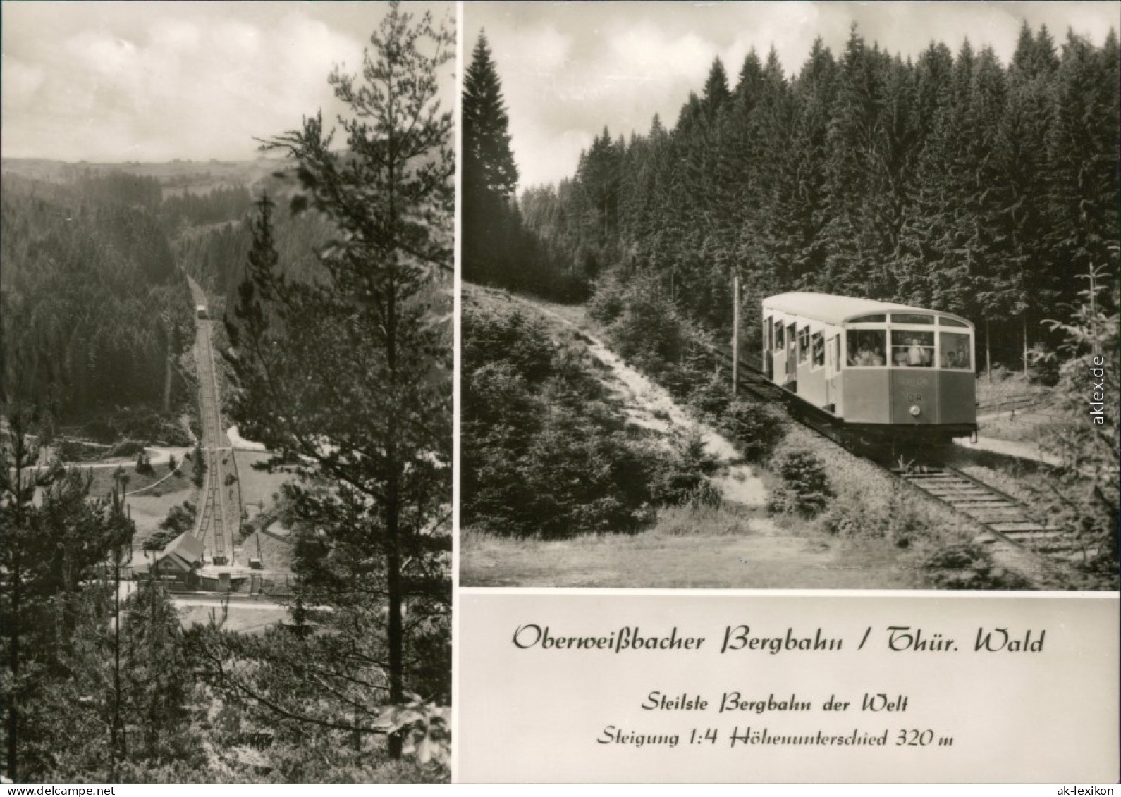 Lichtenhain&#47;Bergbahn-Oberweißbach Oberweißbacher Bergbahn 1970 - Lichtenhain