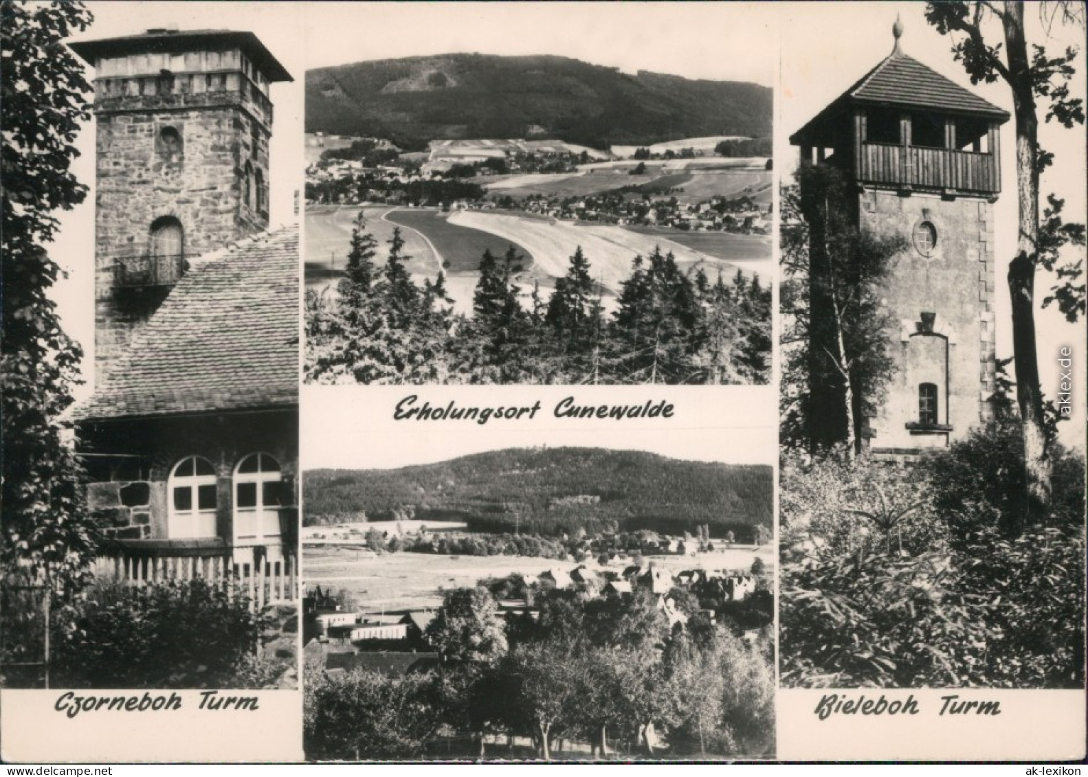 Cunewalde (Oberlausitz) Kumwałd Aussichtsturm-Czorneboh,  1976 - Cunewalde
