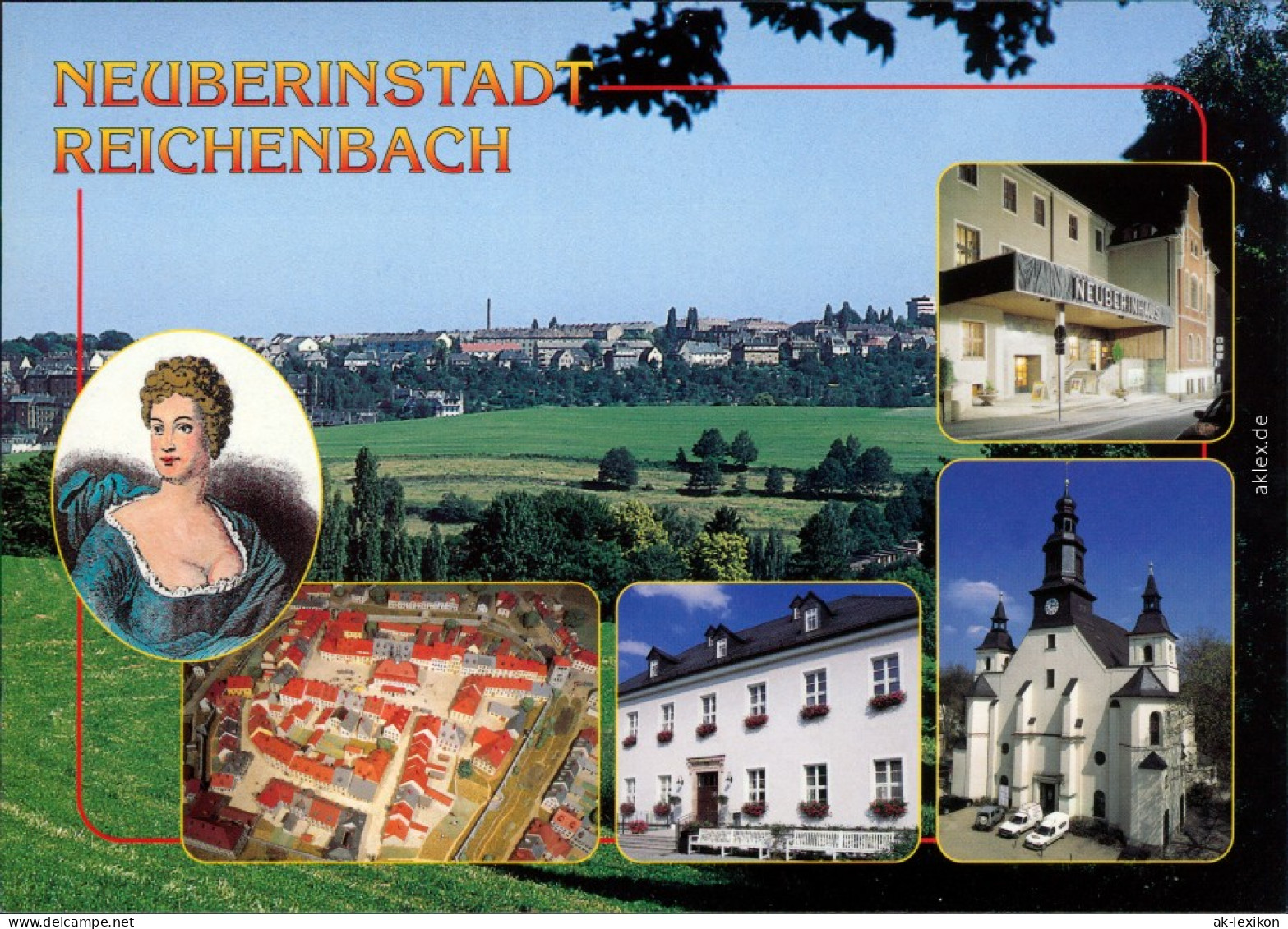 Reichenbach (Vogtland)  Ansicht, Porträt Neuberin, Stadtmodell,  1987 - Reichenbach I. Vogtl.