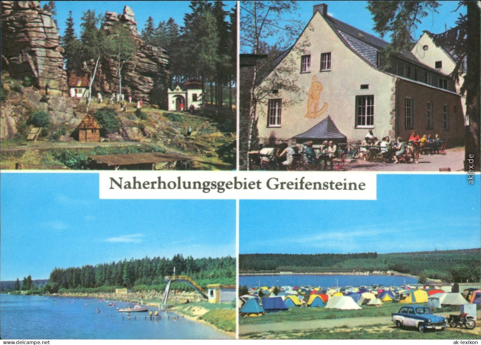Ehrenfriedersdorf Naherholungsgebiet Greifensteine  Zeltplatz 1976 - Ehrenfriedersdorf