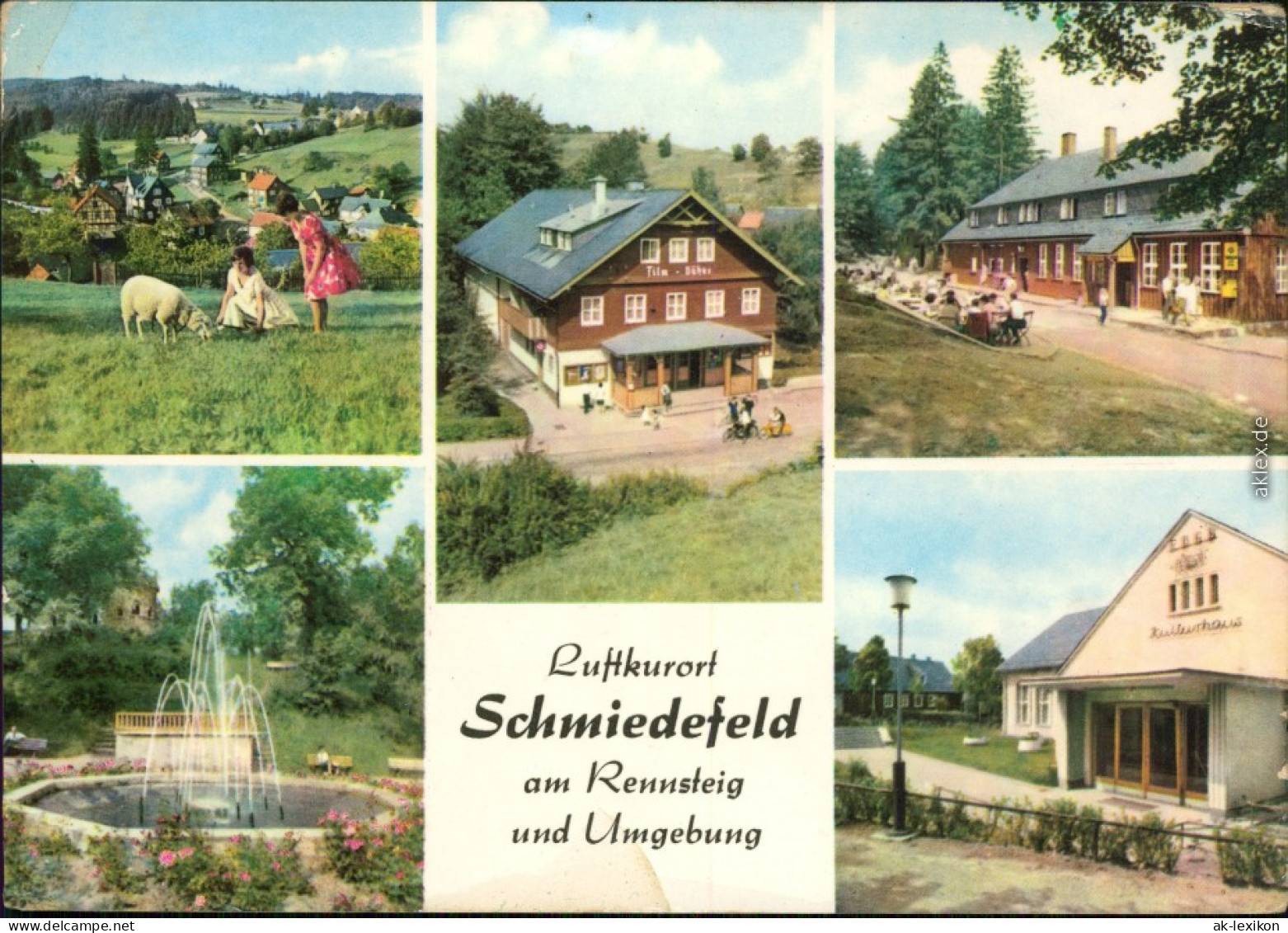 Schmiedefeld (Rennsteig) Vesser, Filmbühne, Stutenhaus, Kuranlagen 1970 - Schmiedefeld