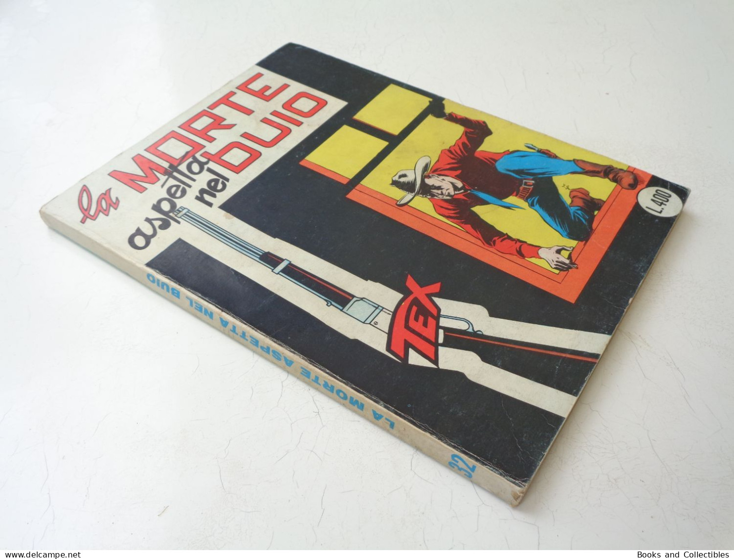 TEX GIGANTE N. 32 - LA MORTE ASPETTA NEL BUIO - Edizioni Araldo, Ottobre 1966 - Lire 400 - Tex