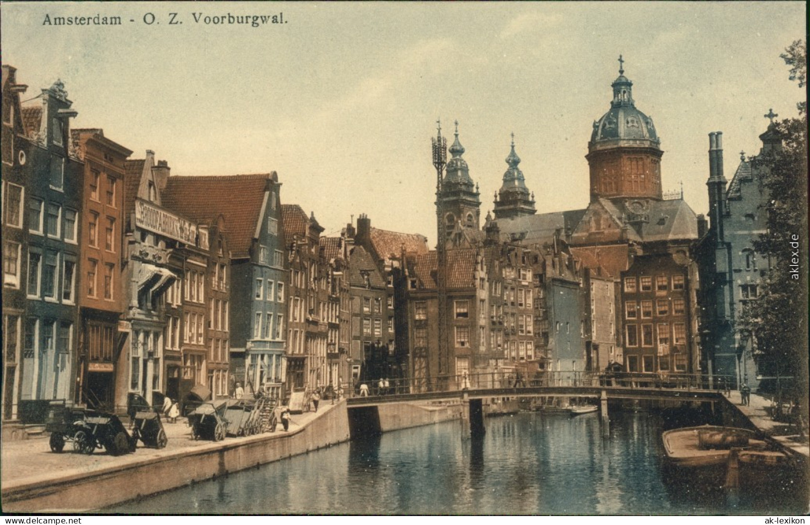 Ansichtskarte Amsterdam Amsterdam Voorburgwal 1918 - Amsterdam