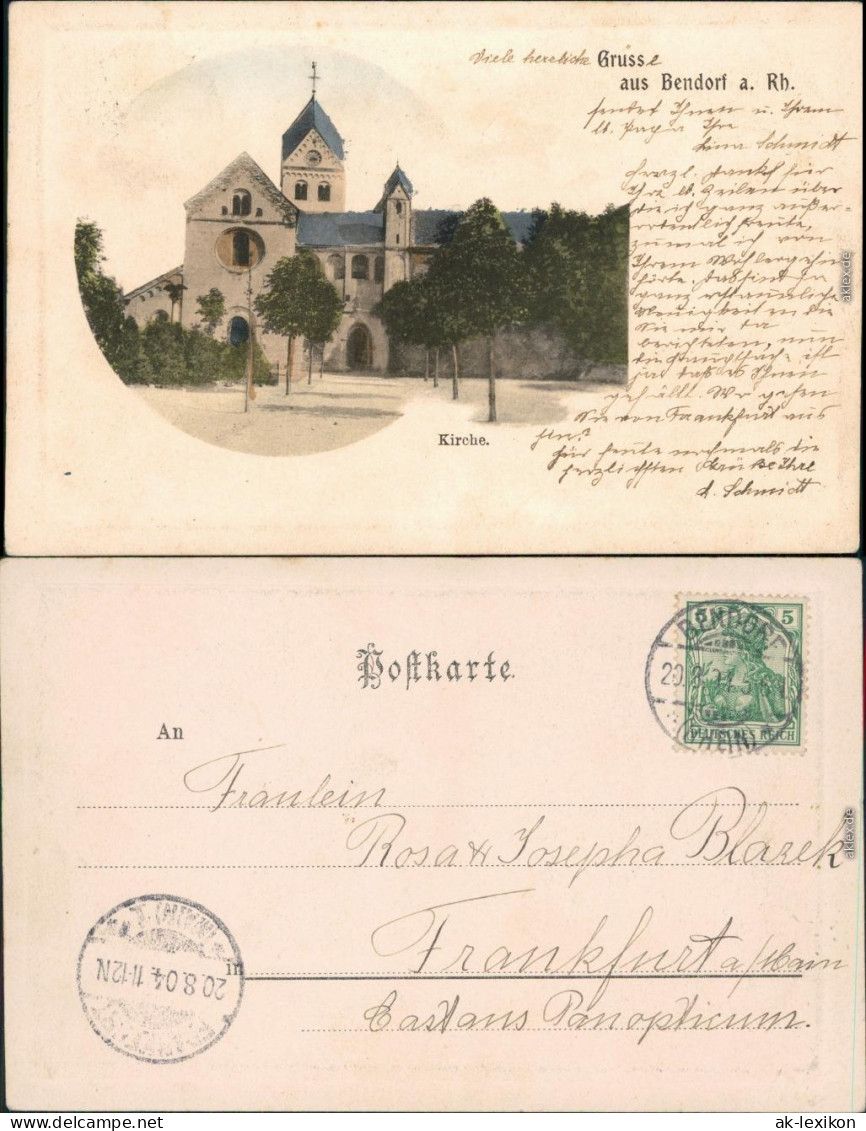 Ansichtskarte Bonndorf (Schwarzwald) Partie An Der Kirche 1904  - Bonndorf