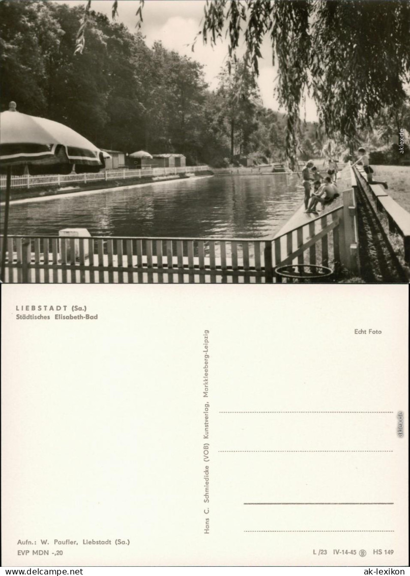 Ansichtskarte Liebstadt Städtisches Elisabeth-Bad 4 1968 - Liebstadt