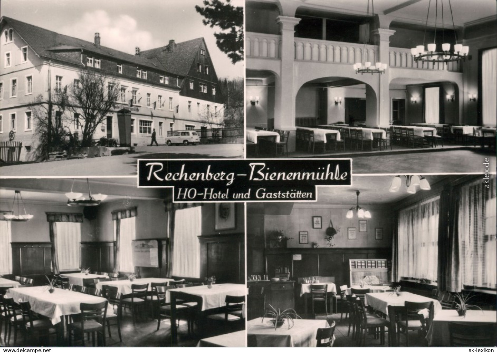 Ansichtskarte Rechenberg-Bienenmühle HO-Hotel Und Gaststätten 1968 - Rechenberg-Bienenmühle