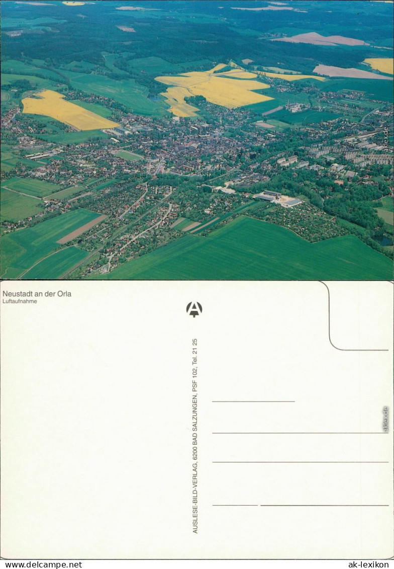 Ansichtskarte Neustadt (Orla) Luftbild 1999 - Neustadt / Orla