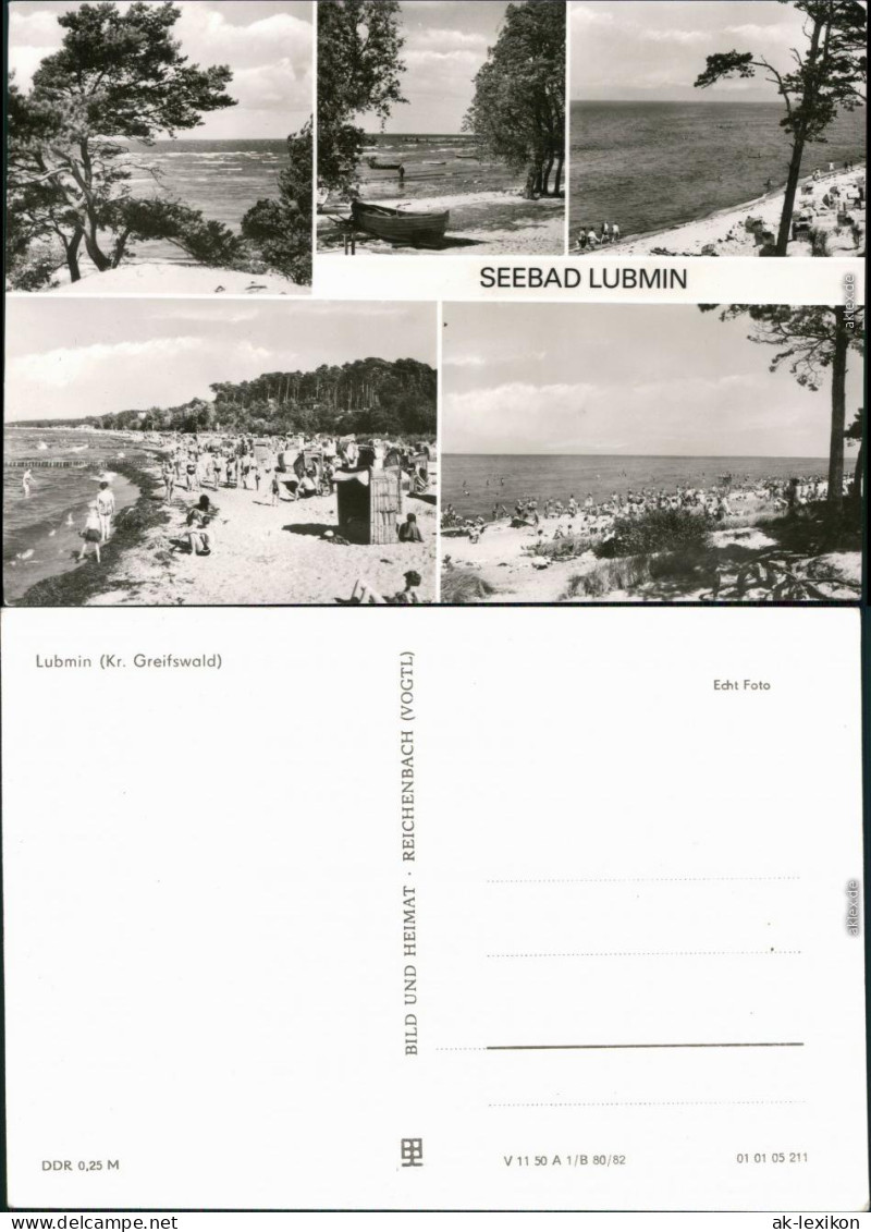 Ansichtskarte Lubmin Strand, Boot 1982 - Lubmin
