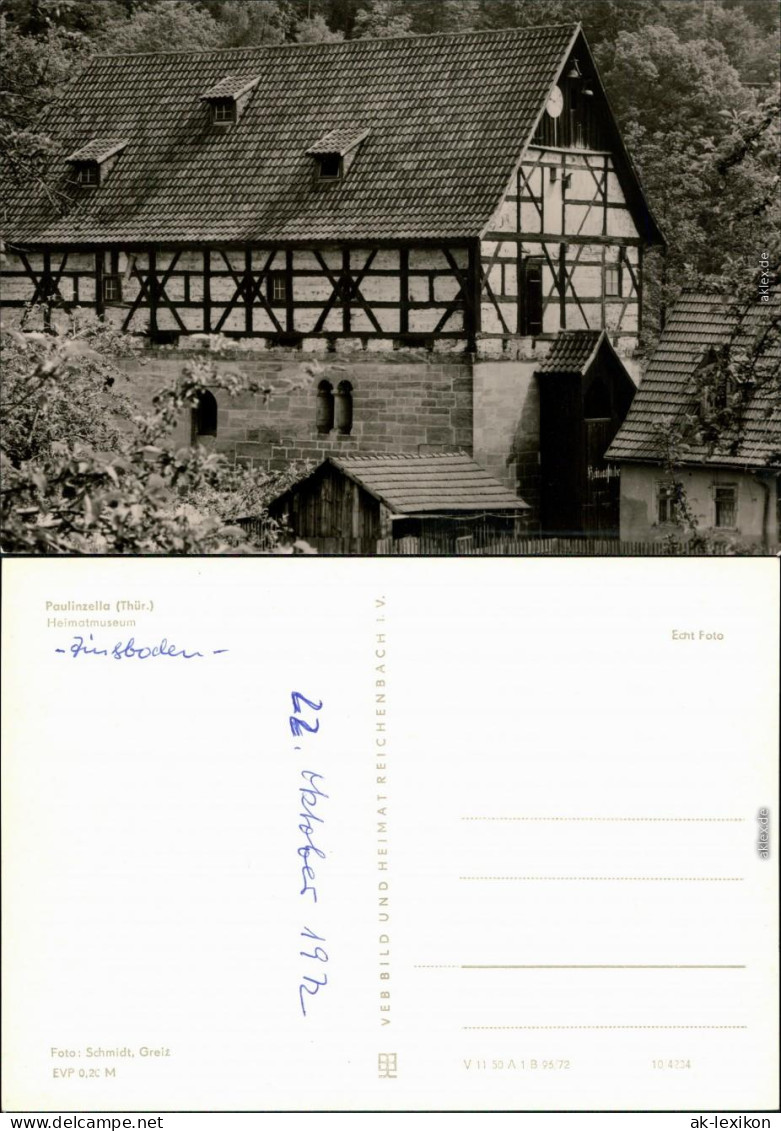 Ansichtskarte Paulinzella-Stadtilm Heimatmuseum 1972 - Stadtilm