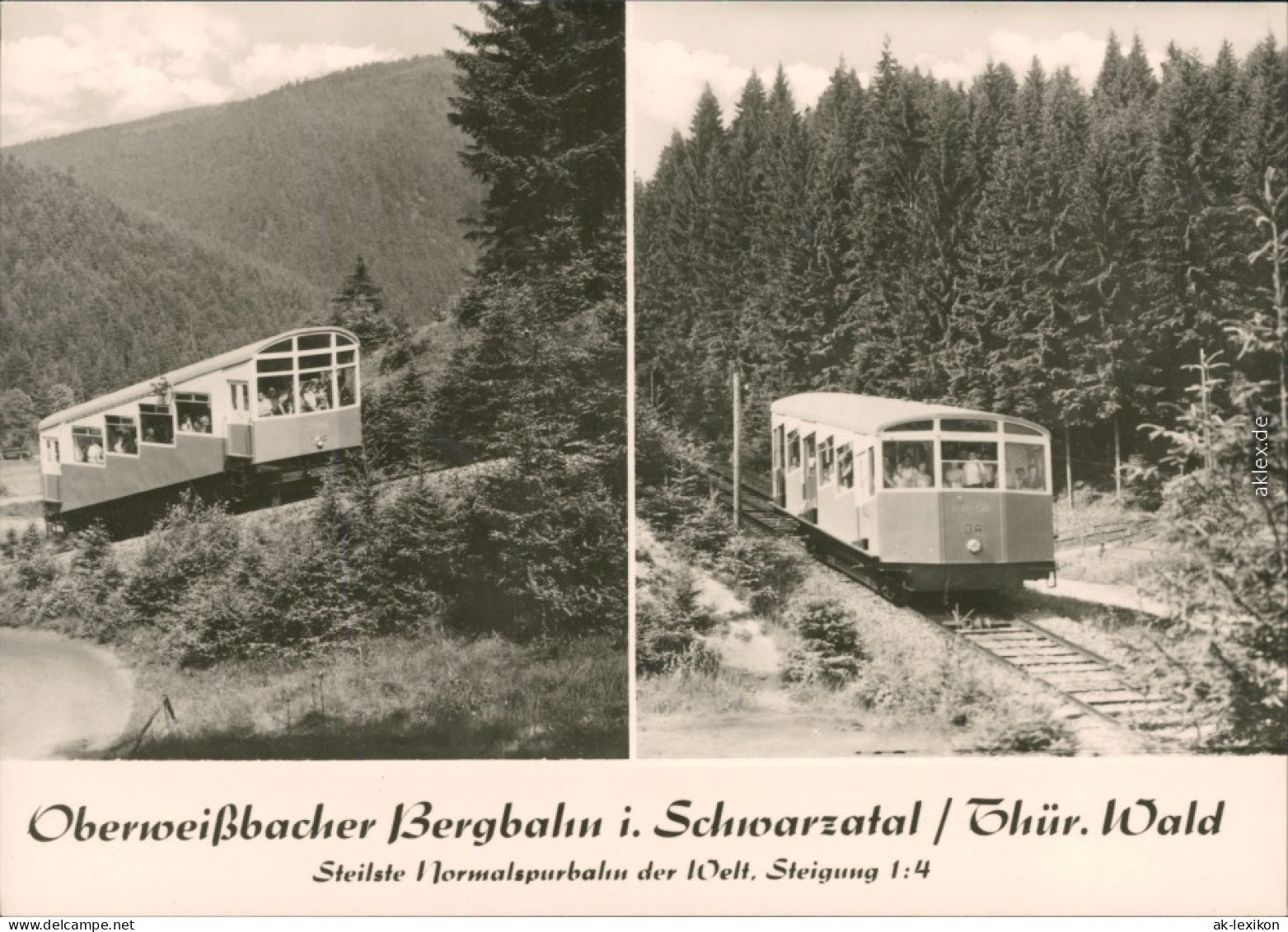 Lichtenhain Bergbahn-Oberweißbach Oberweißbacher Bergbahn 2Bild 1969 - Lichtenhain