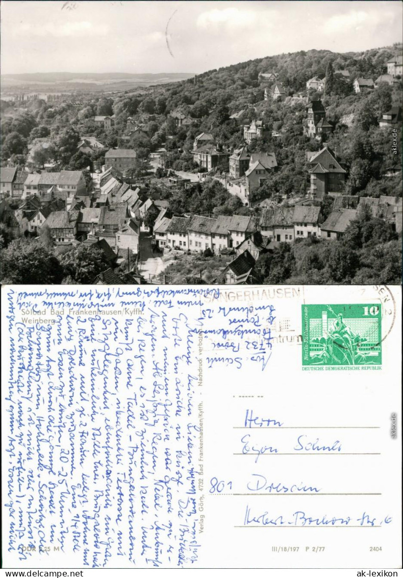 Ansichtskarte Bad Frankenhausen Blick Auf Die Stadt 1977 - Bad Frankenhausen