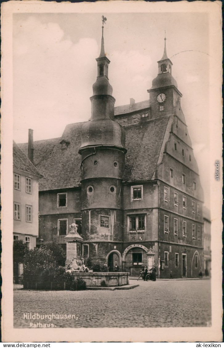 Ansichtskarte Hildburghausen Rathaus 1955 - Hildburghausen